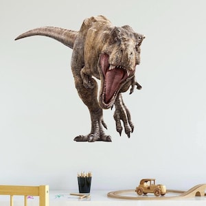 T-Rex 1 Dinosaur Wall Decal Sticker Jurassic Dino Removable Vinyl Peel and Stick Wall Art for Kids Bedroom