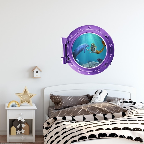 Mermaid Wall Decals - Etsy