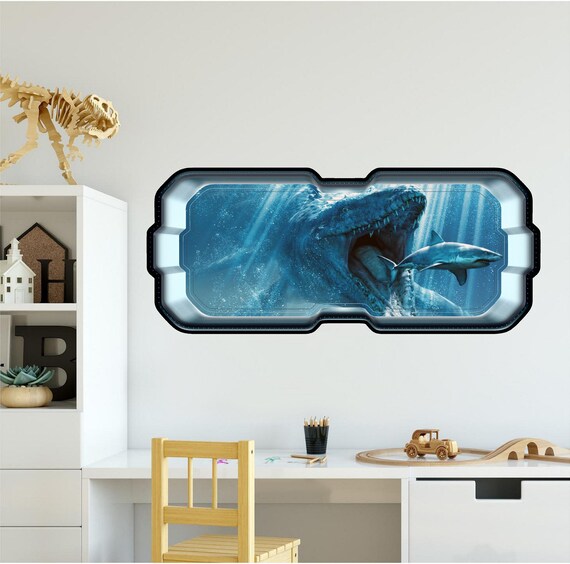 3D Vinyl Wall Stickers Ocean Theme Underwater Cave Wall Decals ...