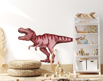 Tyrannosaurus Rex Wall Decal, Dinosaur Wall Art for Kids Room, Boys Bedroom, T-Rex Wall Sticker, Dino Nursery Decor, Peel and Stick Decal