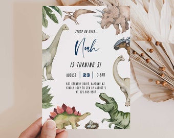 Dinosaur Birthday Invitation, Dinosaur Birthday Invite, Jurassic, T Rex, Dinosaur Party, Dinosaur Birthday, EDITABLE, INSTANT DOWNLOAD, Roar