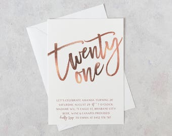 21st birthday invitations etsy