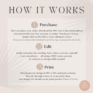Rose Gold Handwritten 50th Birthday Invitation (Canva Editable, Digital Download, Printable) image 4