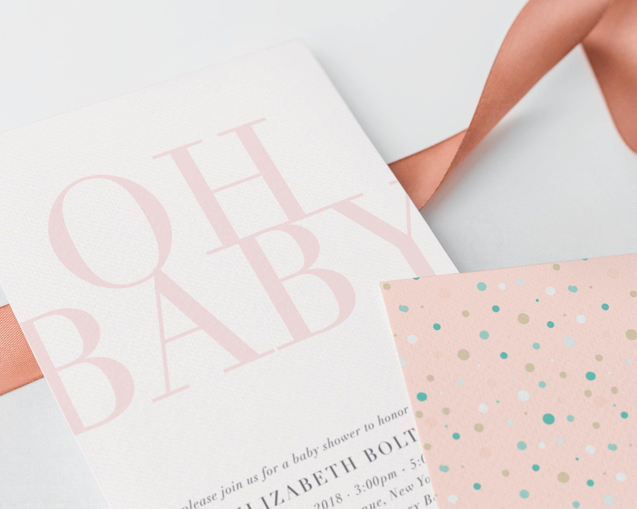 Simple Baby Shower Invitation 'oh Baby' Shower Etsy Australia