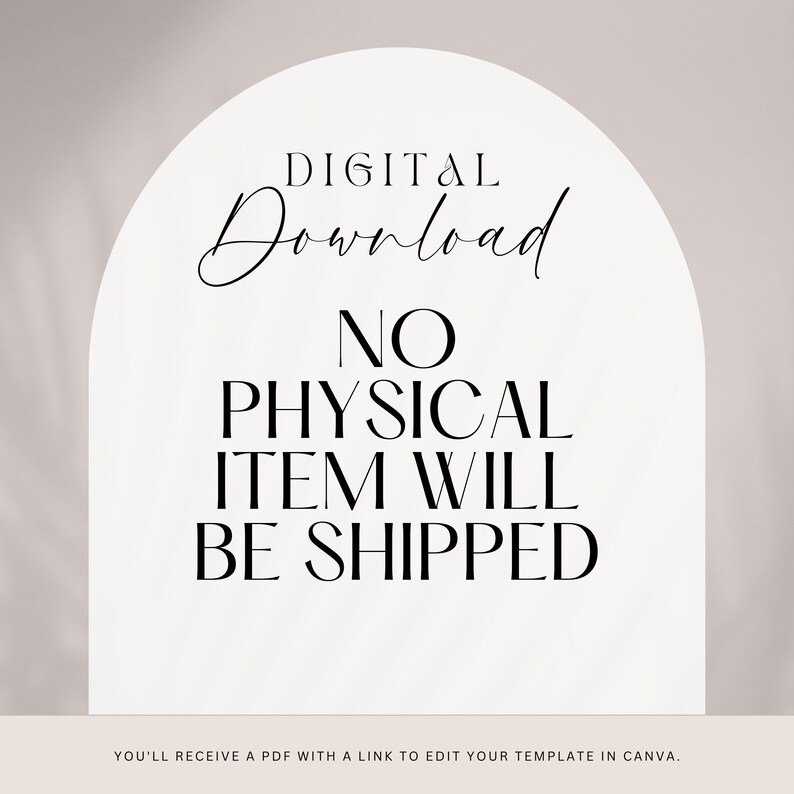 Rose Gold Handwritten 50th Birthday Invitation (Canva Editable, Digital Download, Printable) image 9
