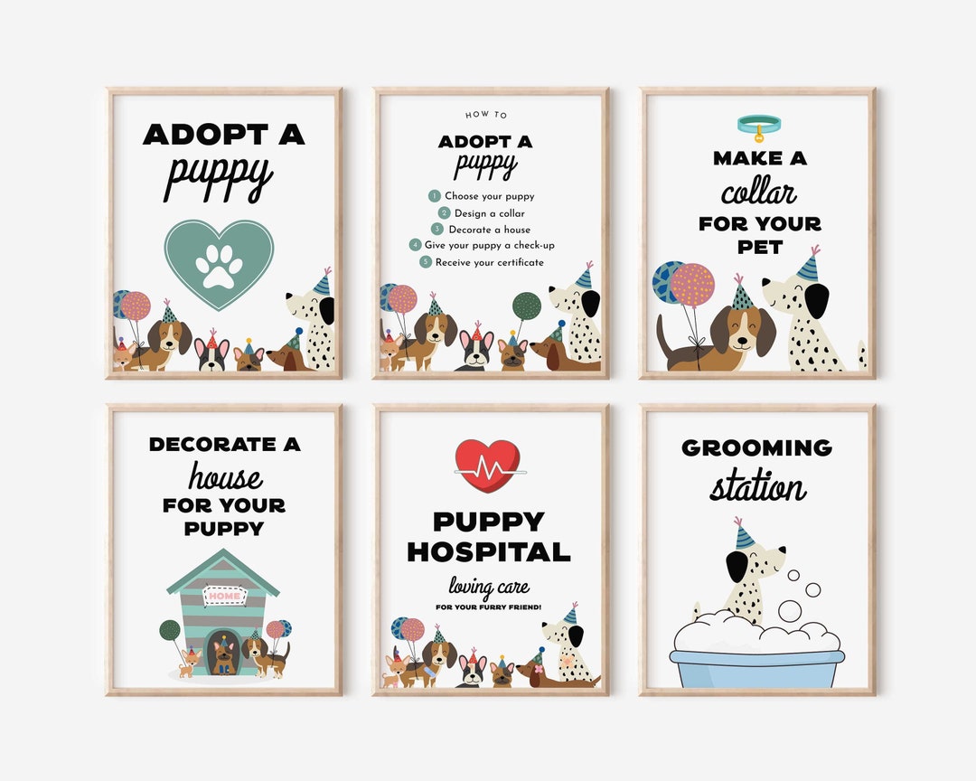 Puppy Party Games, Adopt a Puppy Party, Dog Adoption Birthday Party ...