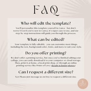 Rose Gold Handwritten 50th Birthday Invitation (Canva Editable, Digital Download, Printable) image 8