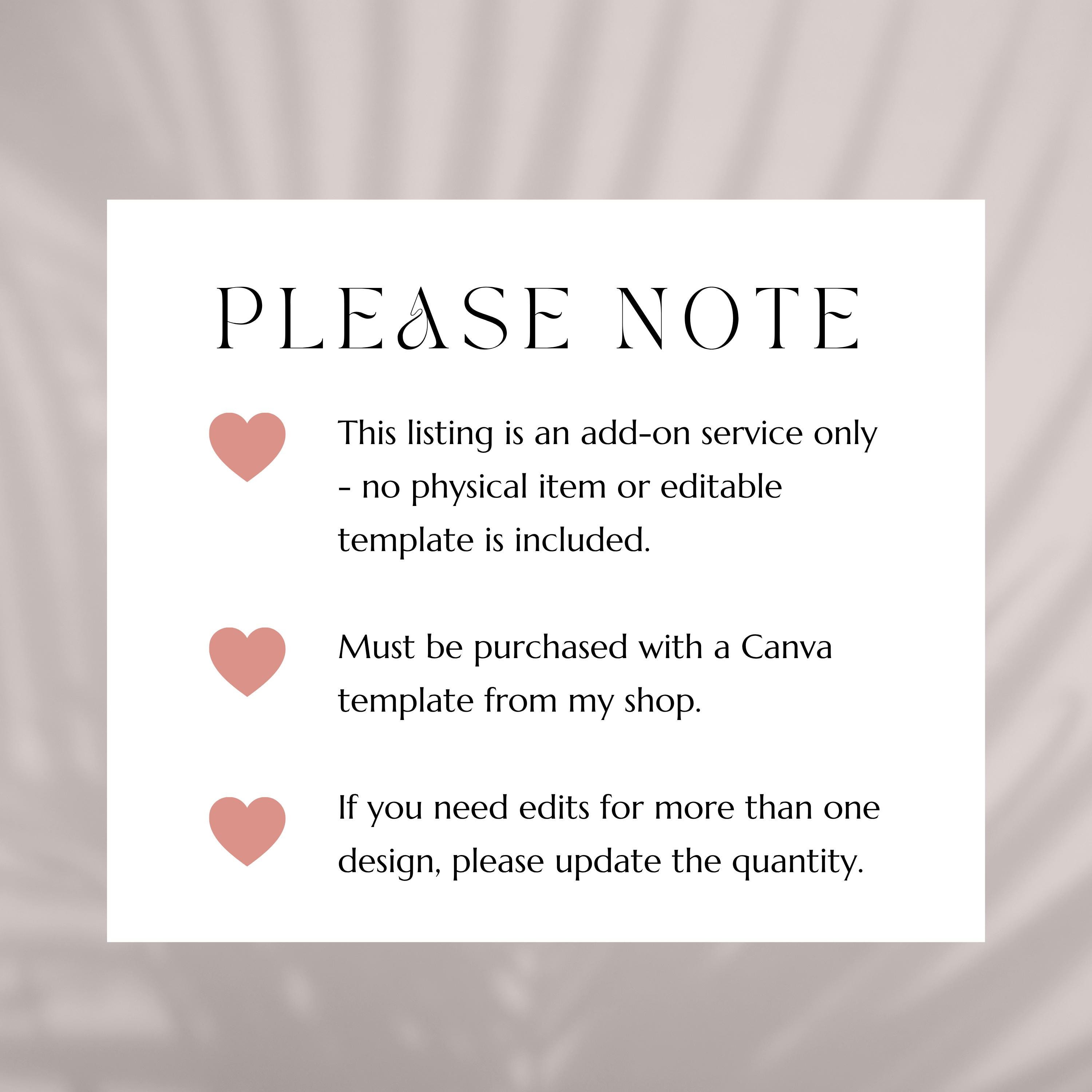 Add-on: Editing Service for One Canva Template | I’ll Edit Your Design ...