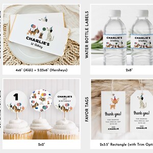Puppy Birthday Bundle, Dog Party Invitation Bundle, Editable Dog Birthday Invitation, Dog 1st 2nd 3rd 4th 5th 6th Birthday, Puppy Pawty image 4