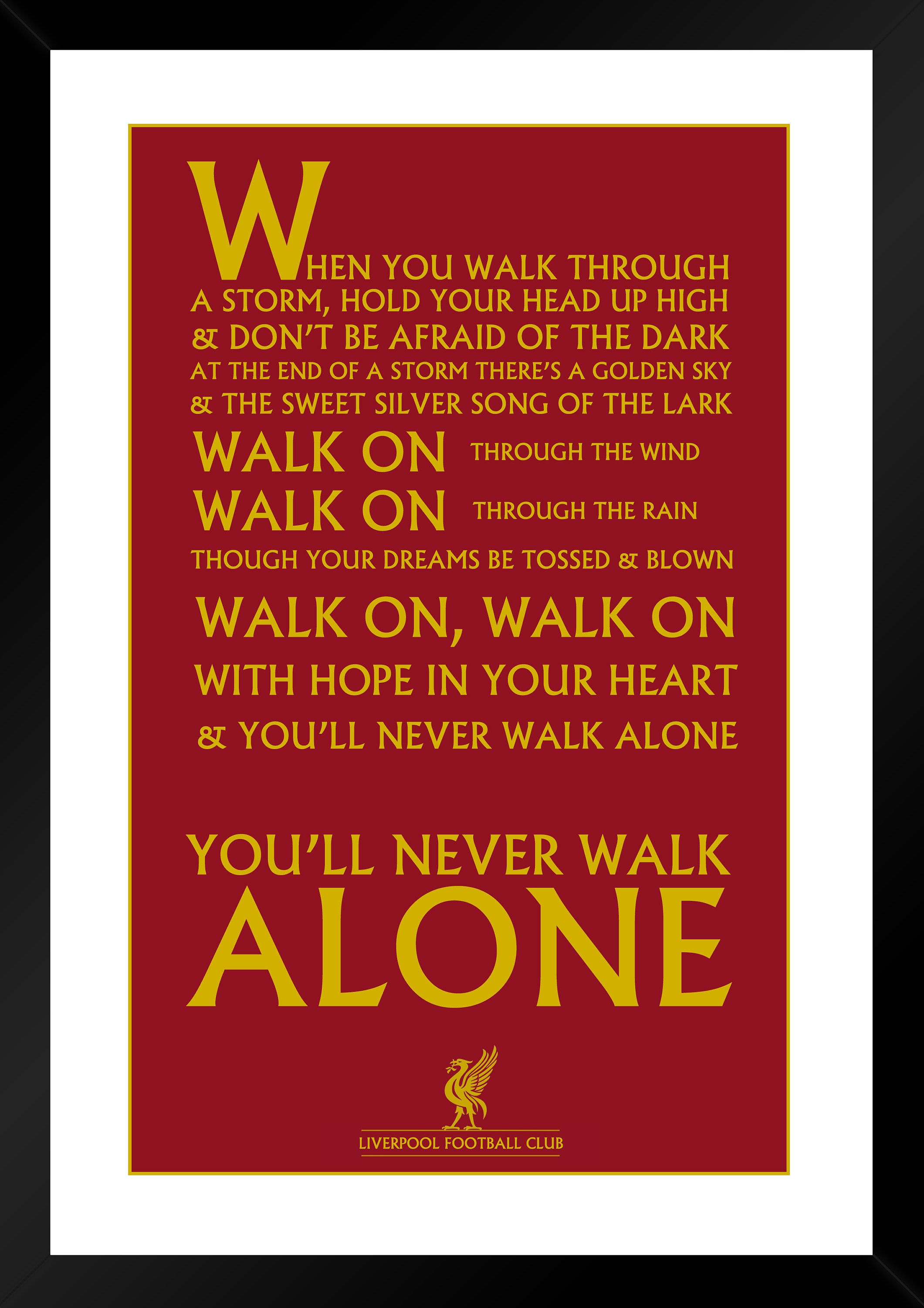 never walk alone never walk alone
