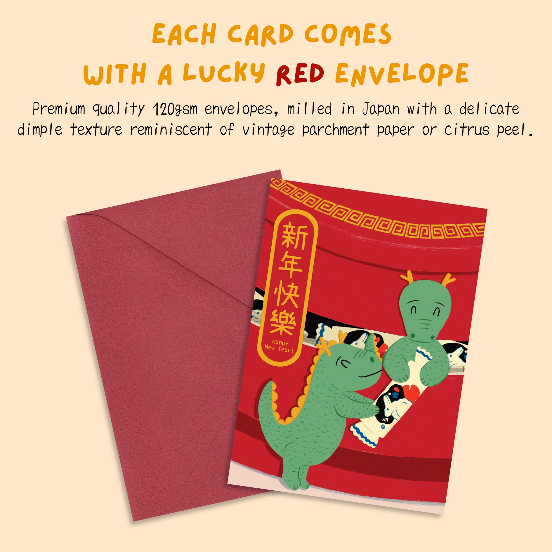 Happy Lunar New Year 2025 Lunar New Year 2025 Card, Year of the Dragon