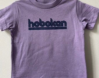 Hoboken purple and blue tee - for toddlers