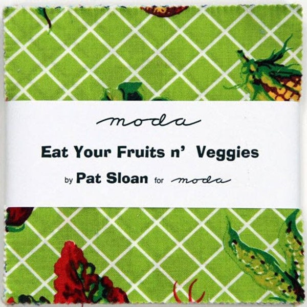 Eat Your Fruits and Veggies by Pat Sloan charm Pack