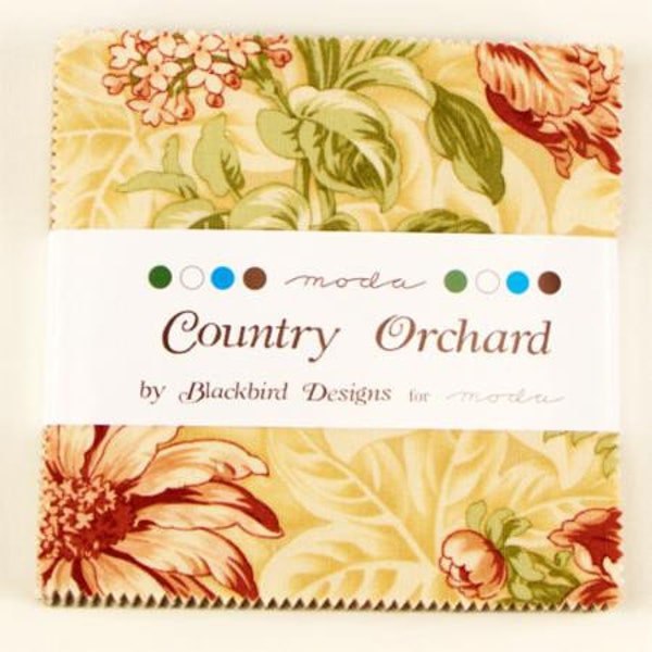 Moda Country Orchard  Mini  Charm Pack by Blackbird Designs a 42- 2.5 " squares