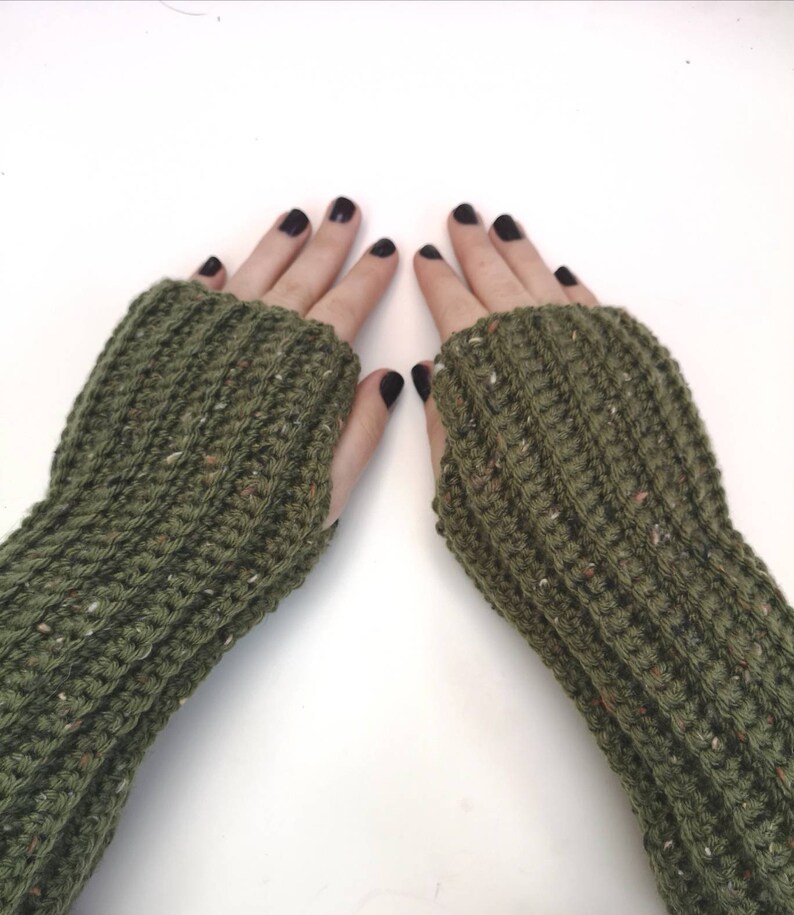 Handmade over the jacket fingerless gloves Etsy
