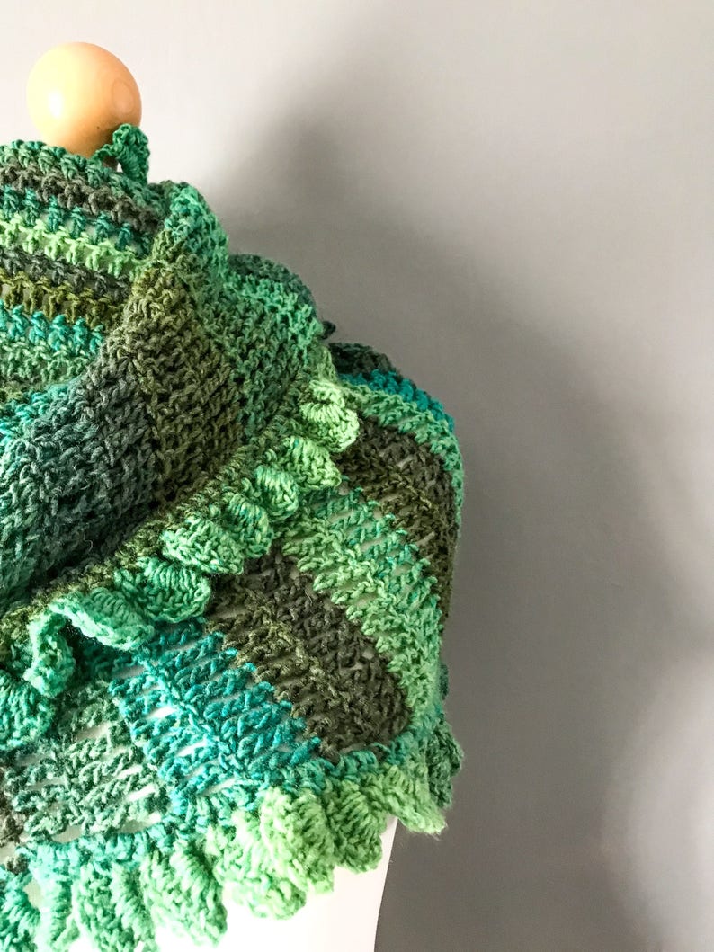 Large Shawl Scarf Forest Green Shawl Oversized Green Scarf - Etsy