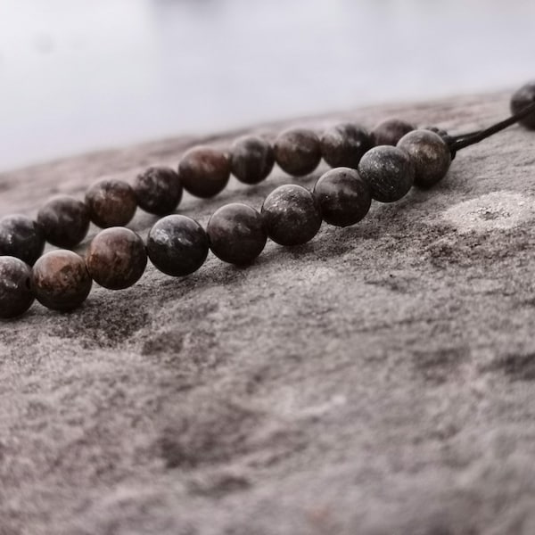 Bracelet en Bronzite pour lithotherapie