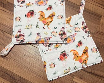Quilted Pot holders set of 2