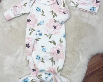 Organic cotton baby gown