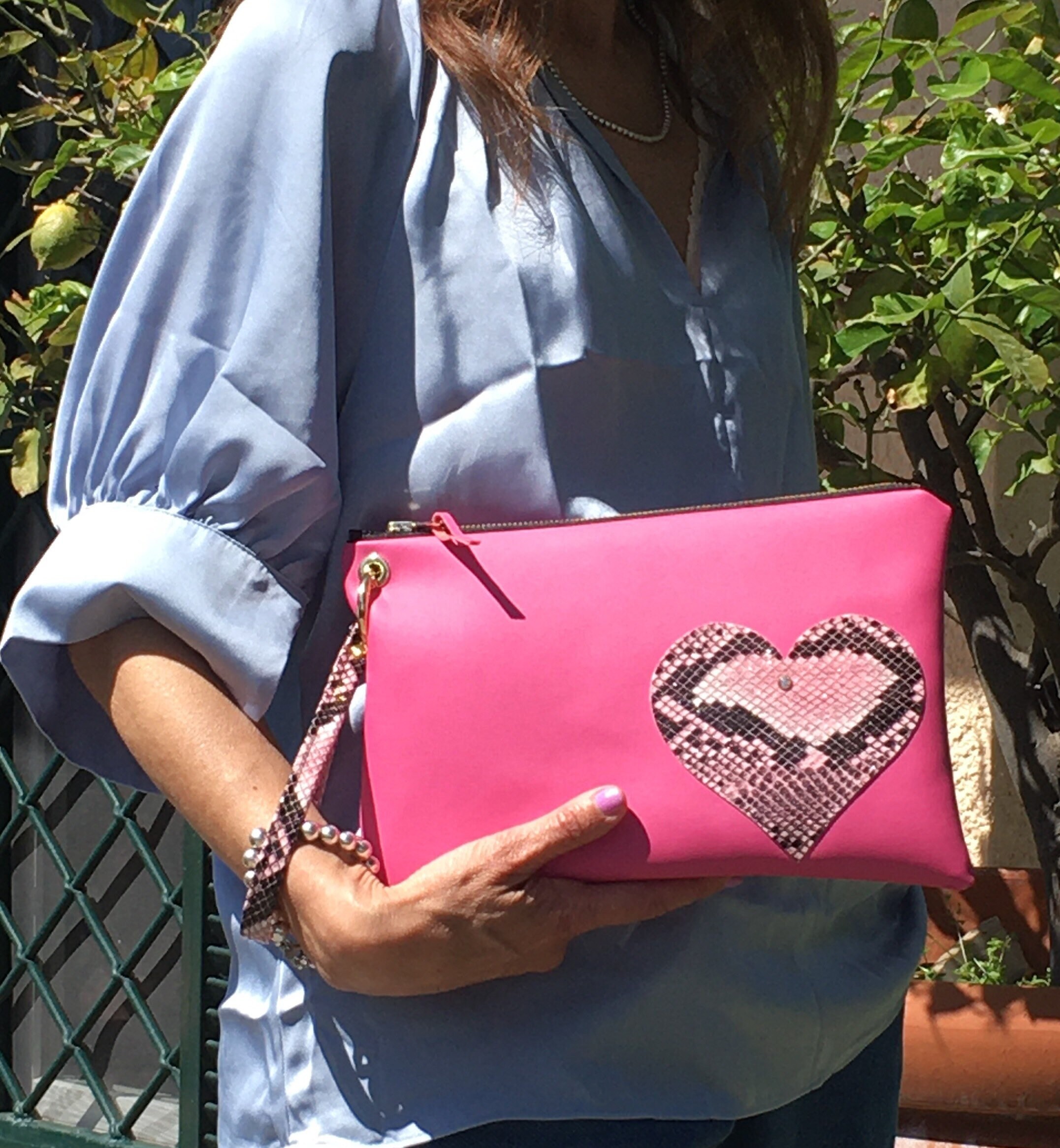 Victoria's Secret Hot Pink Clutch Purse