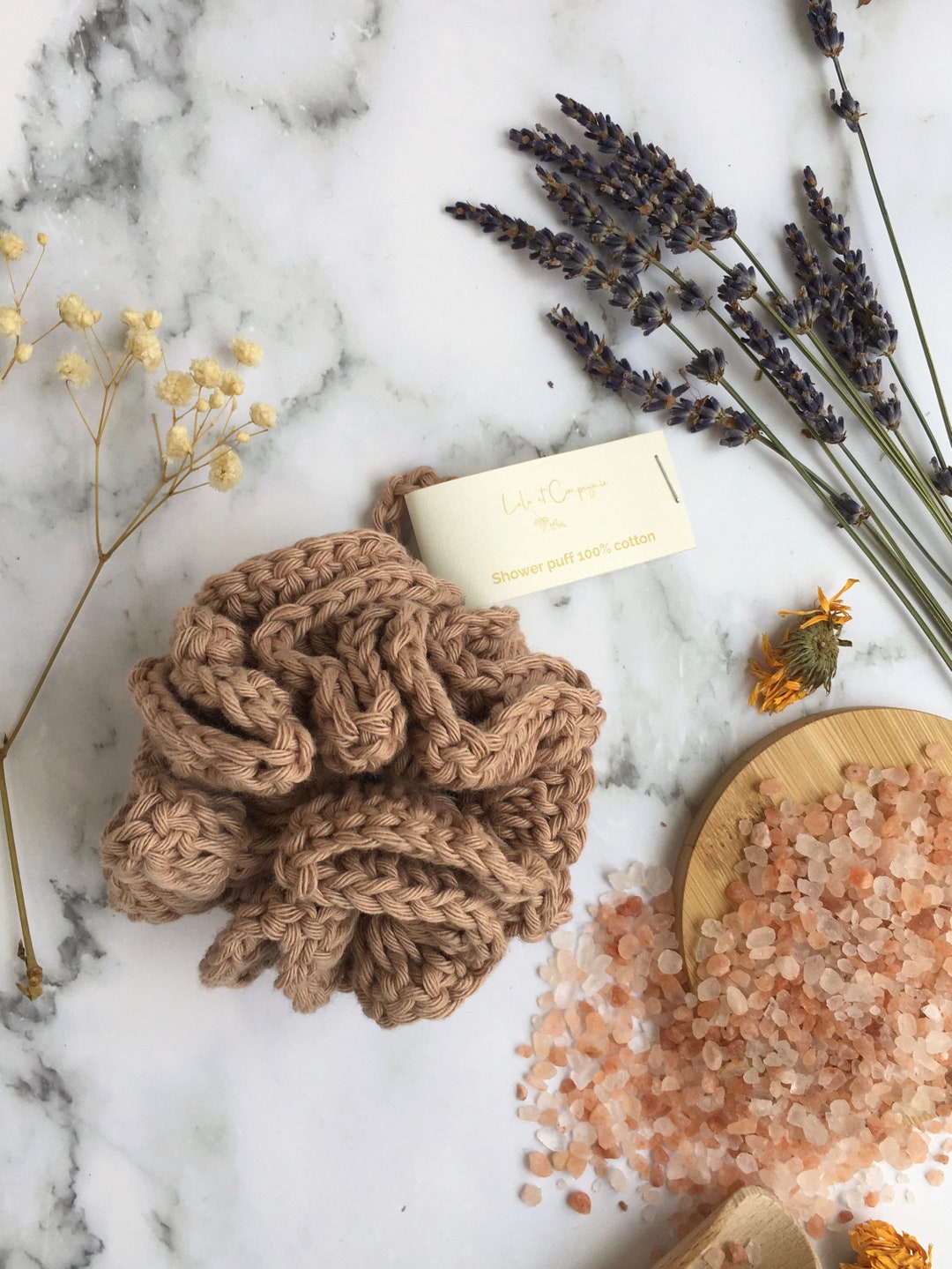 Crochet Eco Friendly Shower Puff Pure Cotton Zero Waste Etsy