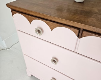 Pretty Pink Dresser, Scalloped Pink Blush Dresser, Wood Dresser, Vintage Credenza, Storage, Dresser NJ Nyc - Etsy Pretty Pink Dresser, Scalloped Pink Blush Dresser, Wood Dresser, Vintage Credenza, Storage, Dresser NJ Nyc - Etsy
