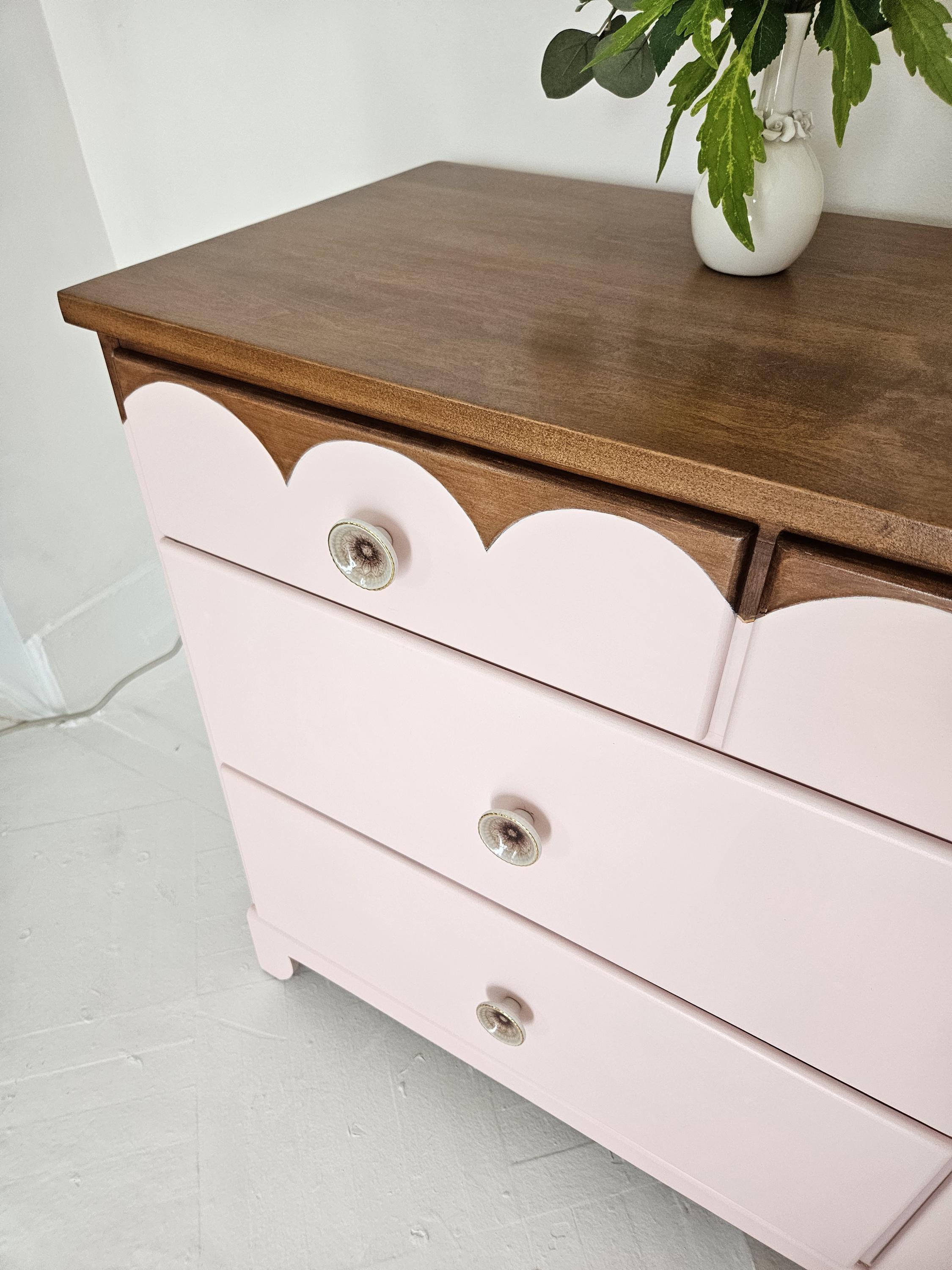 pink scalloped dresser Amazon.com : Anbuy Pink Scalloped Nursery Chests and Nursery Chests and Dresser for Kids Bedroom Wood 6 Drawer Dresser, Dressers & Chests of Drawers with Metal Handles for Bedroom, Nursery, Hallway : Baby