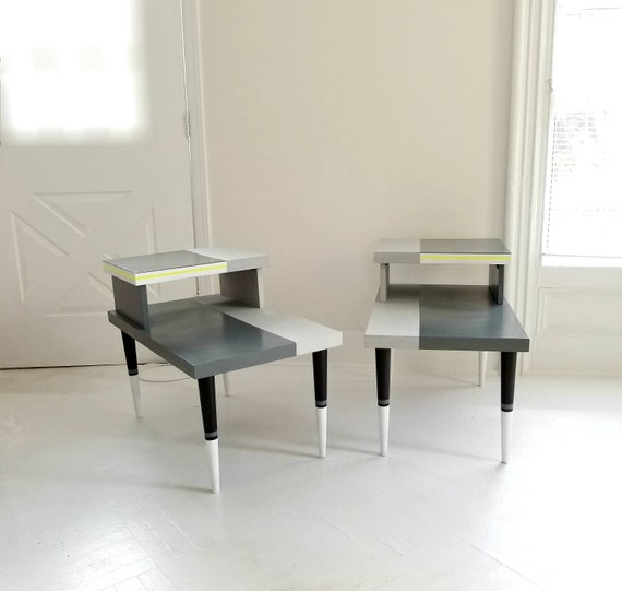 Mid Century Modern End Tables Vintage Mcm Tables Etsy