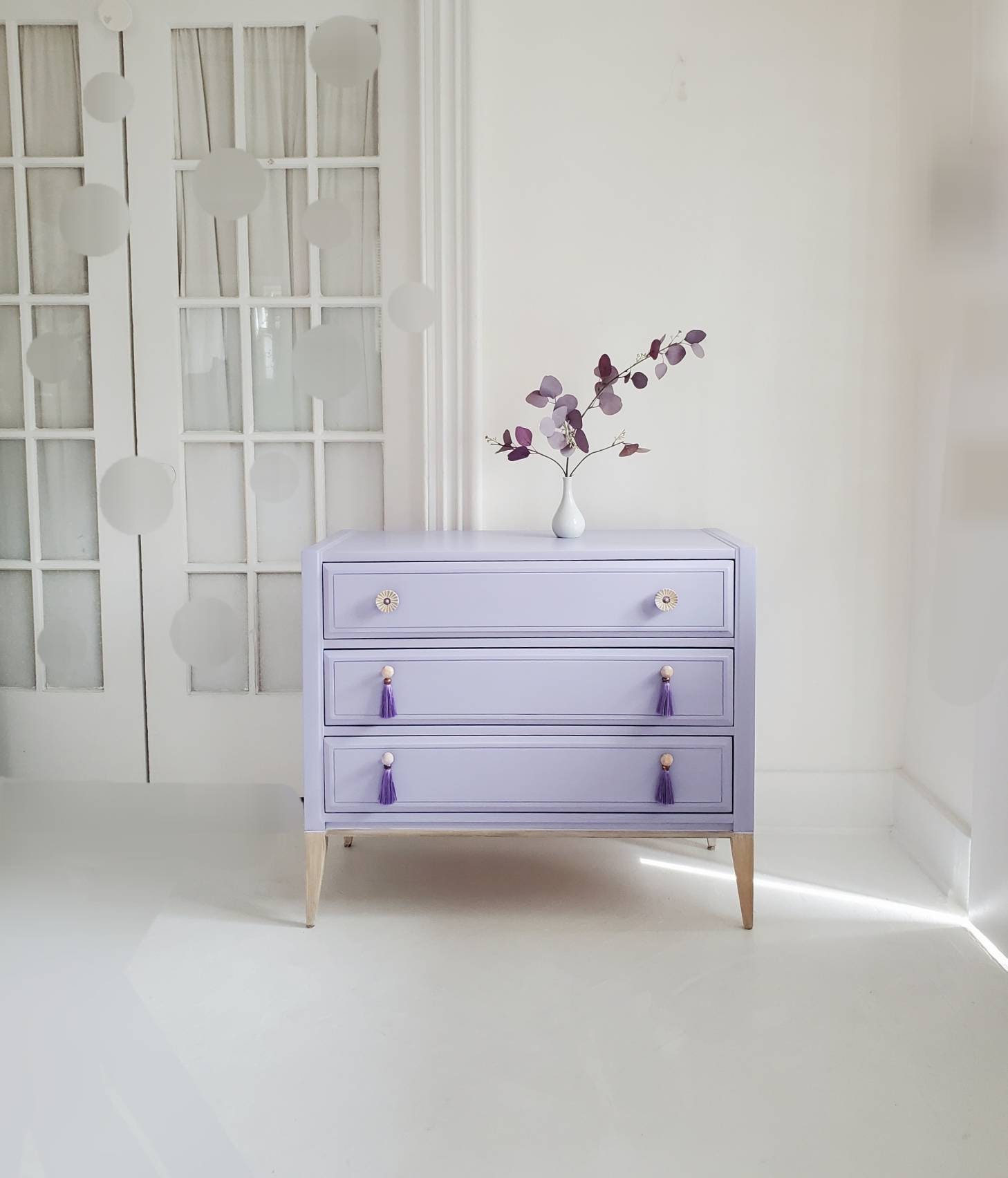 Lilac Dresser sold Lavender Dresser,chest of Drawers, Boho Dresser, Night  Table, Vintage Dresser,hand Crafted, Dresser Nj Nyc 