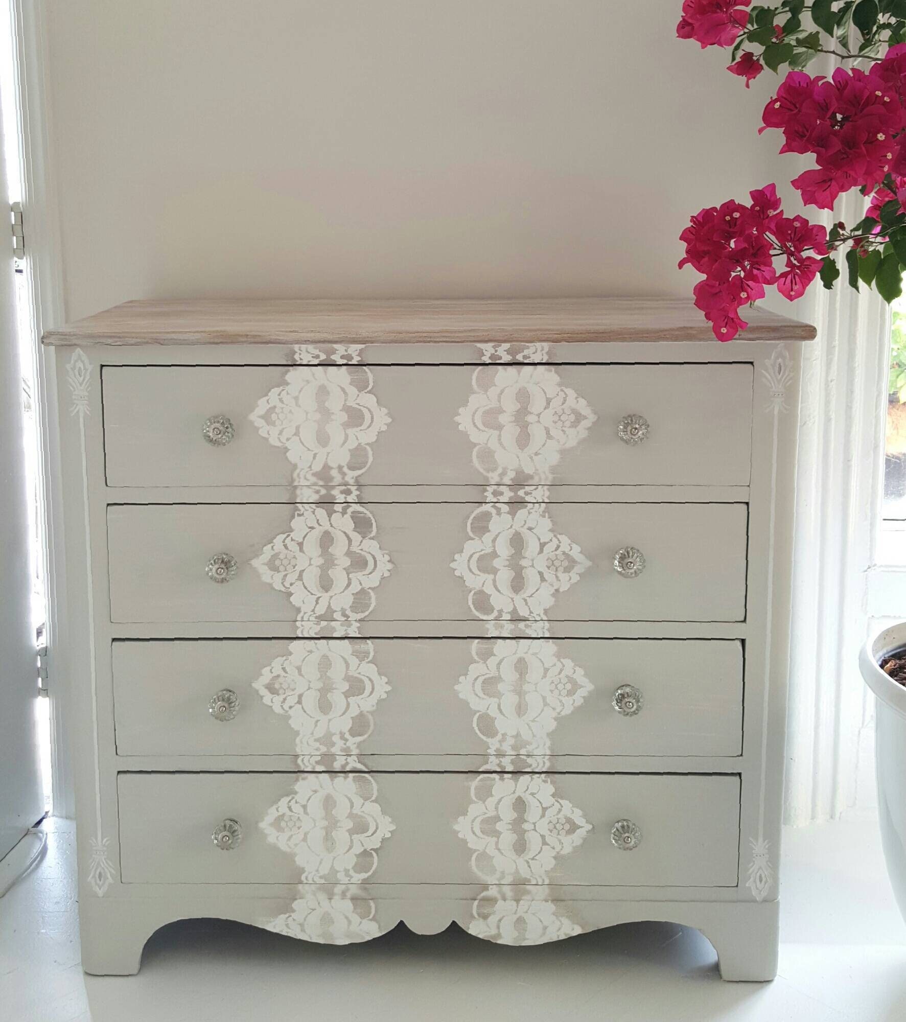 Hand painted dresser vintage dresser shabby chic furniture Etsy
