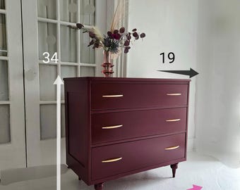 burgundy painted dresser Kleo One Shoulder Maxi Dress main image 1