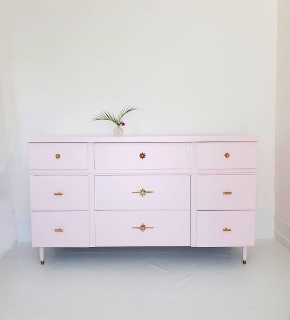 Beautiful Mid Century Modern Dresser Credenza Mcm Blush Etsy