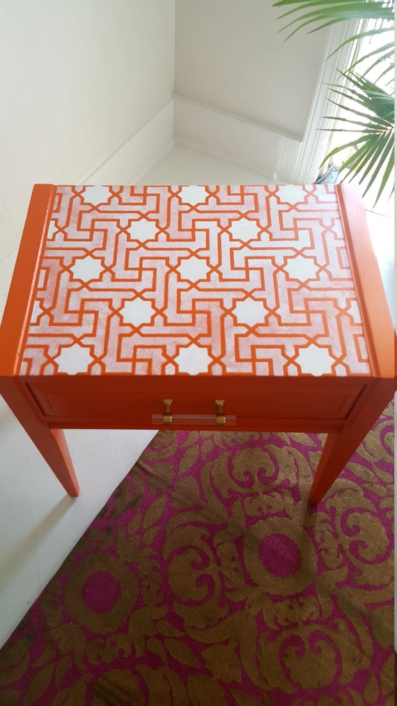 Soldorange Crush Marrakesh Table Painted Furniture Njboho Etsy