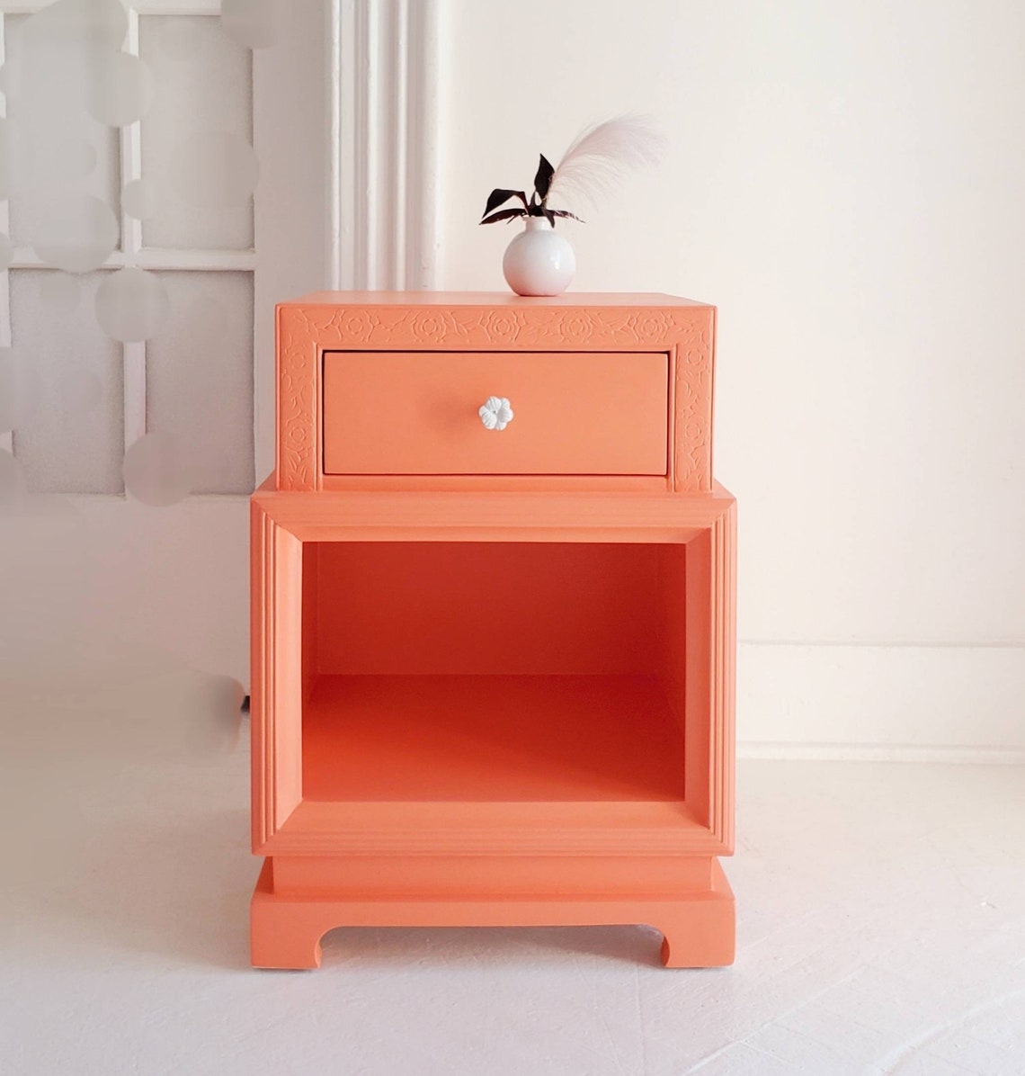 Beautiful Art Deco Nightstands Sold Vintage Chinoserie End Etsy