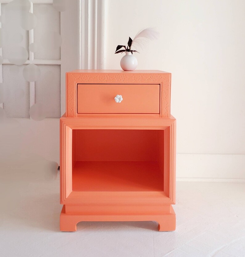 Beautiful Art Deco Nightstands Sold Vintage Chinoserie End Etsy