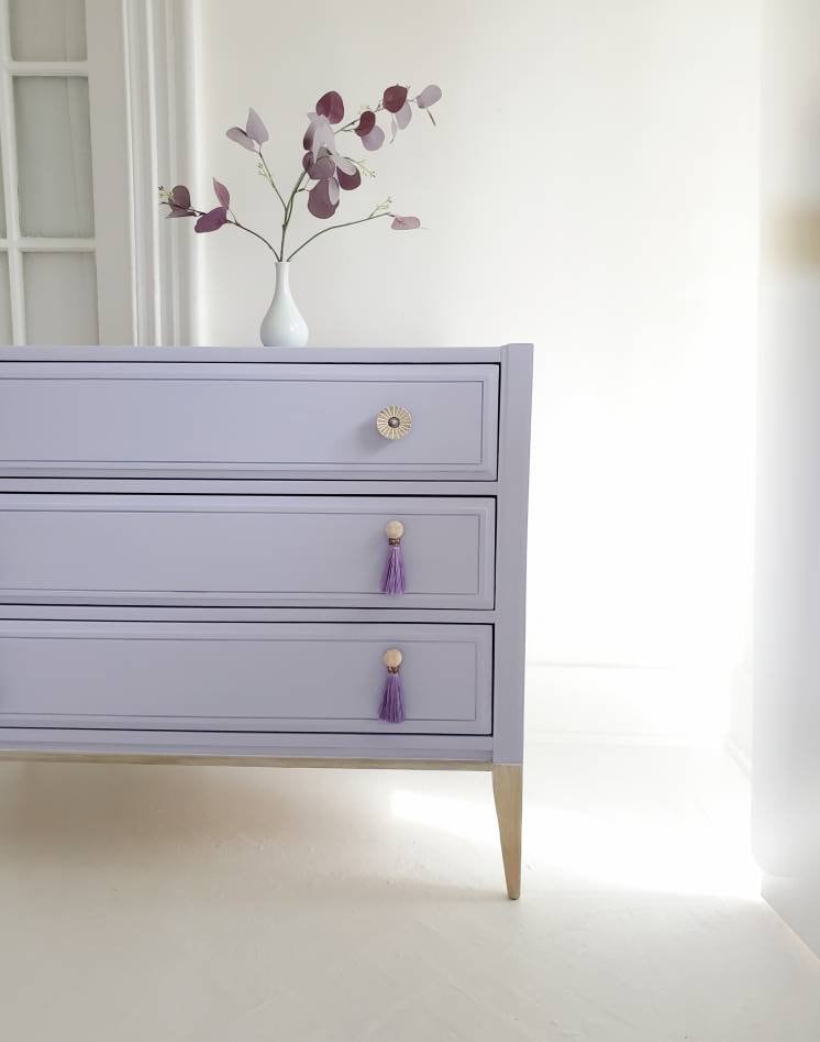 Lilac Dresser sold Lavender Dresser,chest of Drawers, Boho Dresser, Night  Table, Vintage Dresser,hand Crafted, Dresser Nj Nyc 