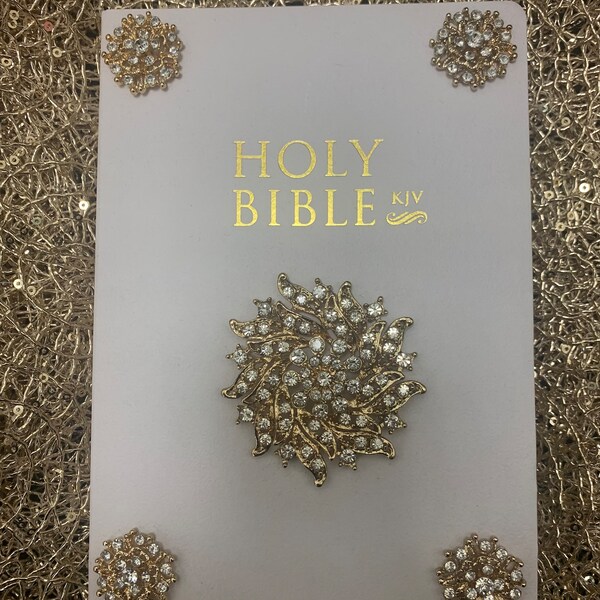 Bedazzled Bible Etsy