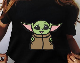 Baby Yoda PNG, Sublimation Design ,Cute Yoda PNG, T-Shirt - Mug - Transparent background