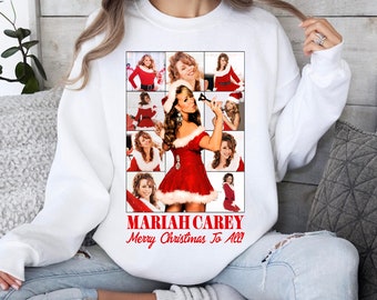 Mariah Carey Merry Christmas To All Png, Trendy Christmas, Design Digital Download