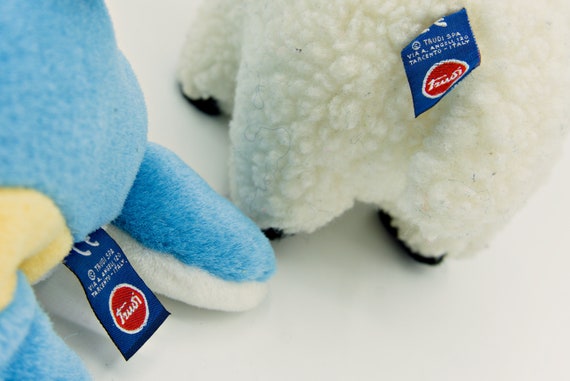 1 Stuffed animal dolphin sheep - plush mini Trudi - Trudi stuffed 