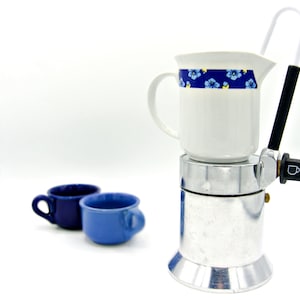 1 Coffee maker moka Bialetti Splendid &#39;80 - italian coffee maker - italian ceramic moka coffee maker - coffee maker made in Italy