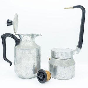 1 Steel Termica Express Coffee maker moka &#39;60 - italian vintage moka coffee maker thermos &#39;60 - Termica Express coffee maker Italy &#39;60 moka