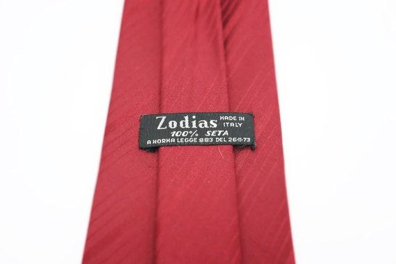 1 Grenade striped tie 100% silk Zodiac - pure sil… - image 5