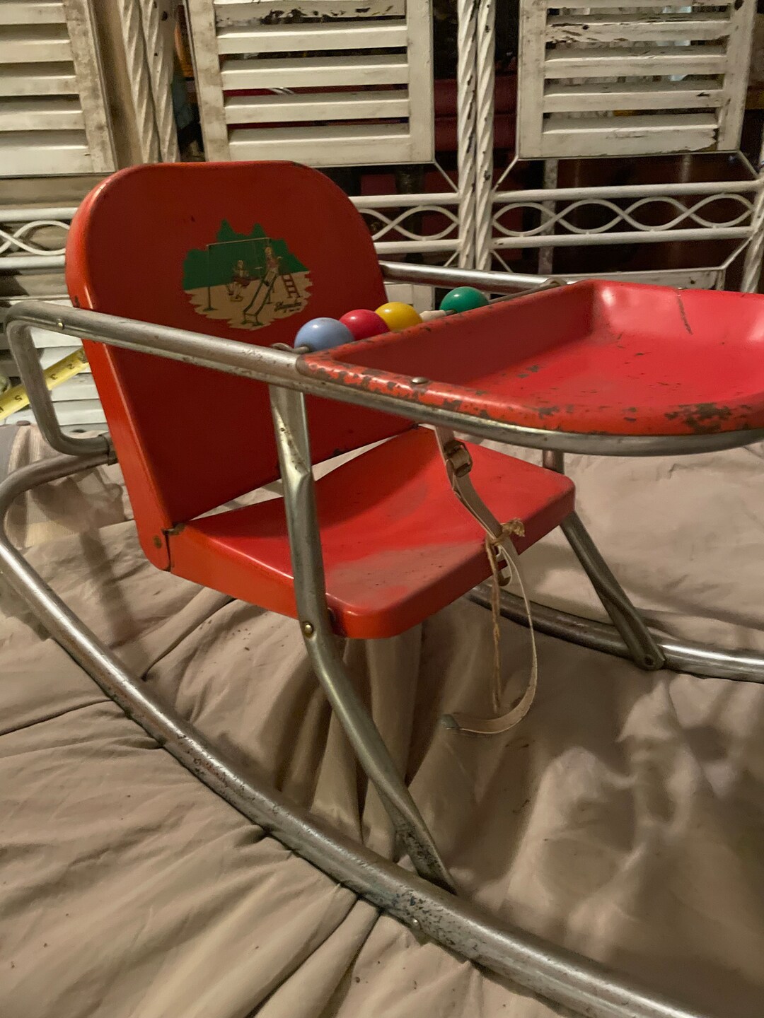 Blazon Inc Childs Metal Rocker Rocking Chair Toy Rattle! #BV - Etsy