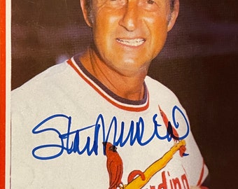 1968 Glossy Signed Signed Photo Original Authentic  Autographed Copy Stan Musial St Louis Cardinals 1941 -1963