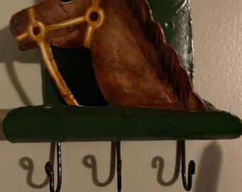 Horse & Cowboy Boots Copper Vein Metal Desk Accessory/Letter Holder 