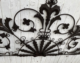 French Style Wrought Iron Over Door Garden  Display! #BV