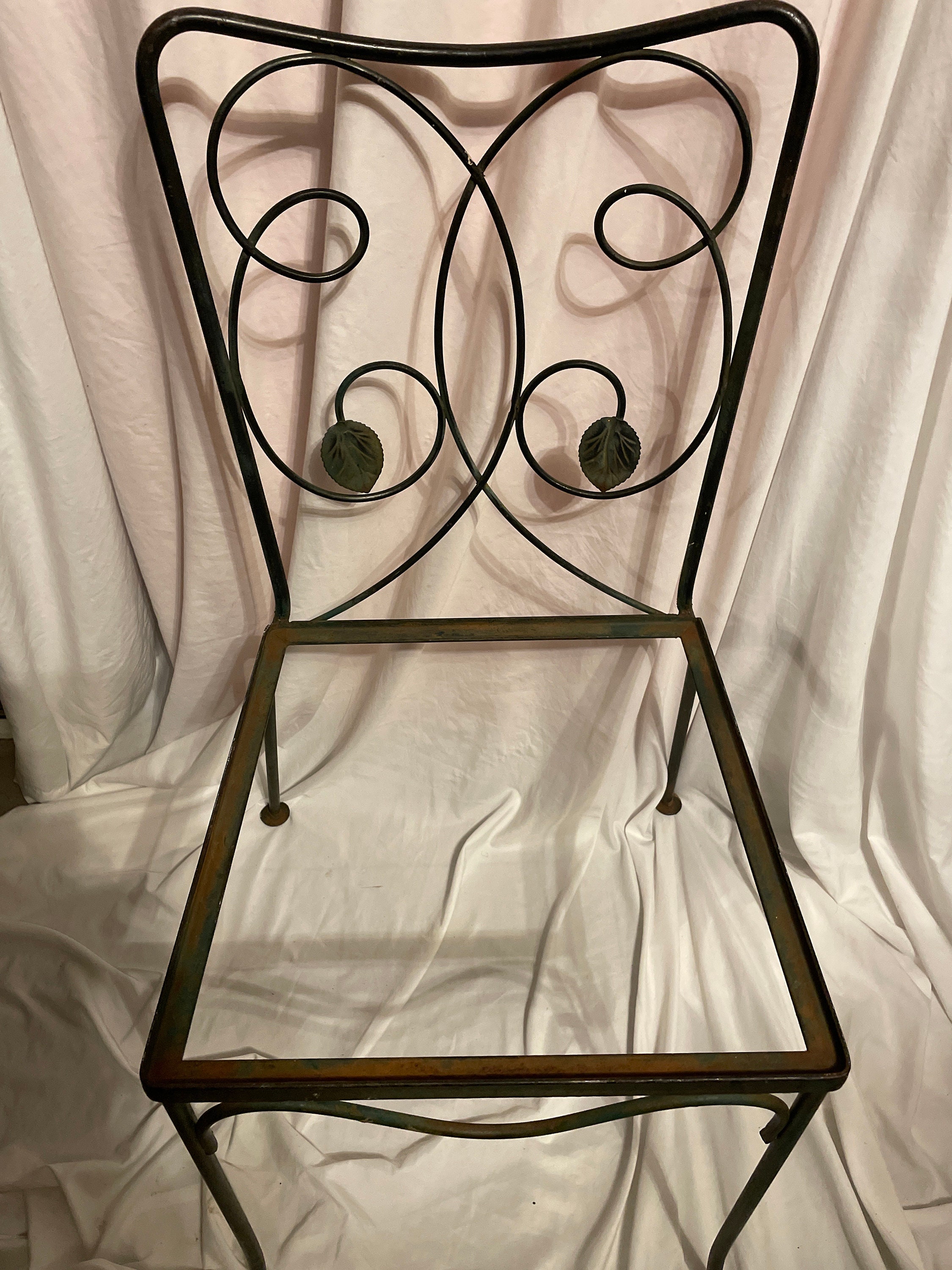 Woodard Wrought Iron Patio Side Chair 1950’s! #BV