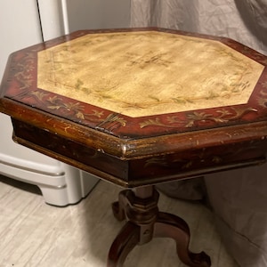 French Style End Side Occasional Befside Hand Painted Reproduction Table! #BV