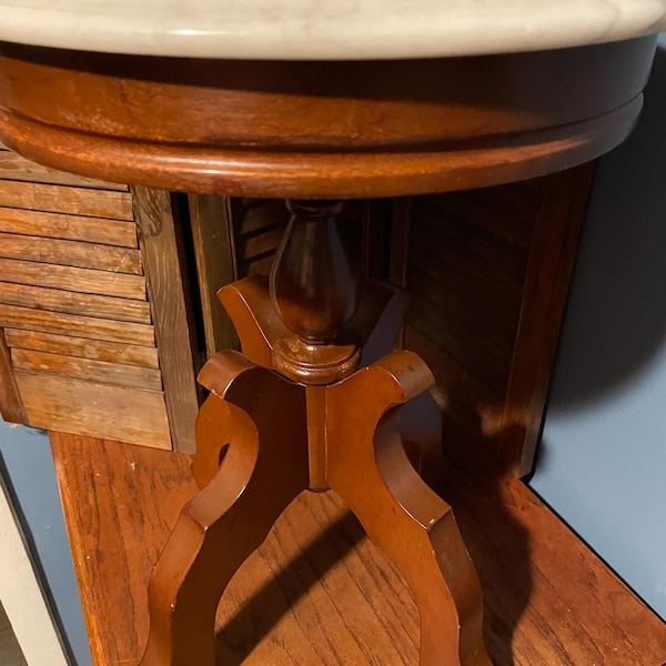 Antique Victorian Marble Top Parlor Table! #BV